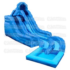 Blue Ice 20’ dual lane wet or dry slide