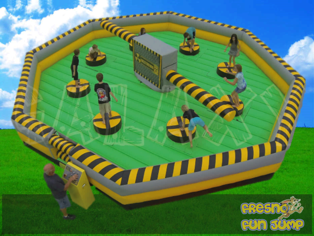 Inflatable Meltdown Game Wipe Out Obstacle Course