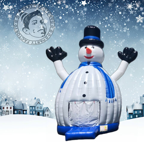 Snowman Round Bounce House