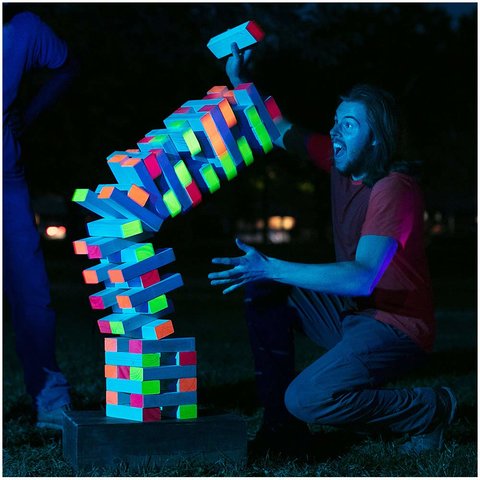 Blacklight Jumbo Jenga