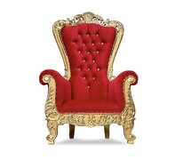 ADULT ROYAL THRONE CHAIR RED/GOLD