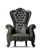 ADULT ROYALE THRONE CHAIR BLK/BLK