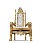 ADULT MAJESTY THRONE CHAIR WHITE/GOLD