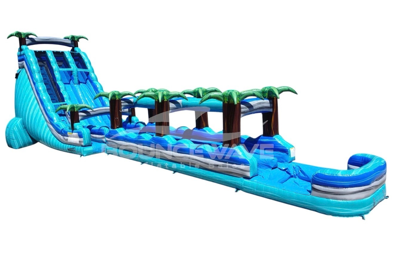 Tropical Double Lane Water Slide Rental