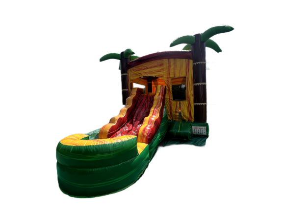 313-TROPICAL BOUNCE HOUSE (WET/DRY)