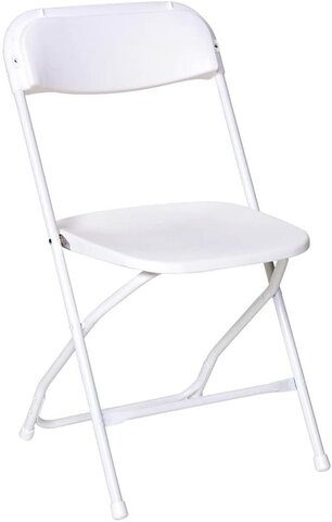 WHITE FOLDING CHAIRS