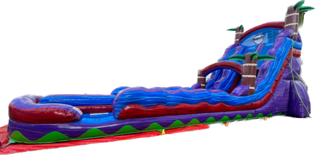 405- 22ft TROPICAL HURRICANE DUAL LANE WATERSLIDE