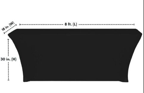 8FT REC SPANDEX LINENS 