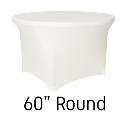 60INCH ROUND SPANDEX LINENS 