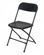 BLACK FOLDING CHAIRS