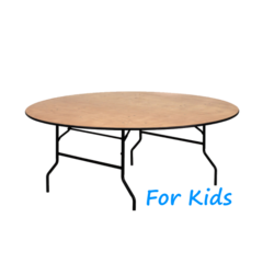 48-INCH KIDS ROUND WOODEN TABLE