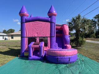 PINK CASTLE BOUNCE HOUSE WET/DRY