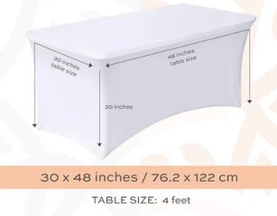 4FT TABLE SPANDEX LINENS
