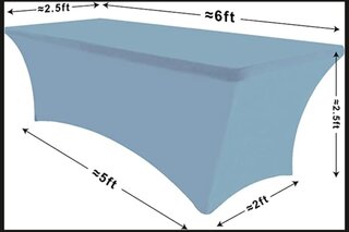6FT REC SPANDEX LINENS 