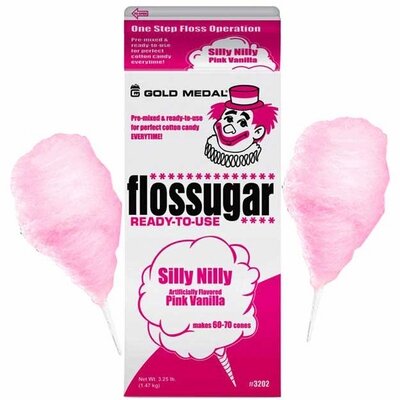 Pink Vanilla Cotton Candy Floss Sugar