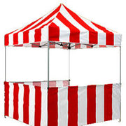 Tent, Red & White Striped Carnival 