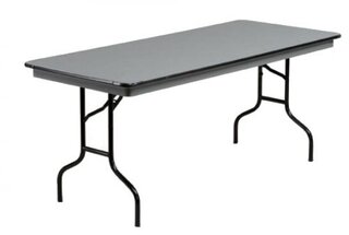6' black tables