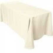 Table Linens, Ivory floor length