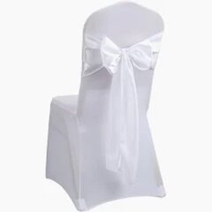 Chair Sash, White Satin