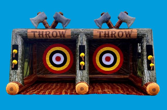 Double Lane Axe Throw Game Rental