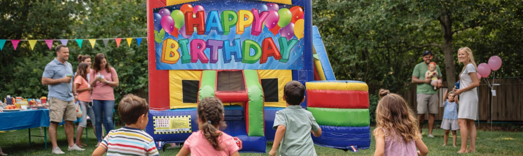 Backyard Birthday Bounce House