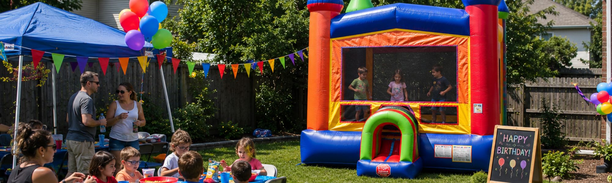 Keep Kids Entertained at Birthday with Bounce House