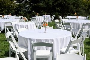 table and chiar rental