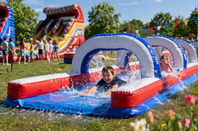 Plan Water Slide Party for Spring Break
