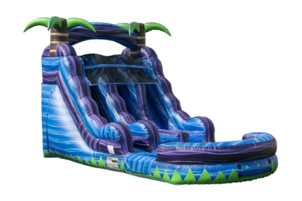 15 ft Double Lane Tropic Glide Water Slide