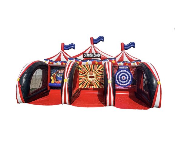 Carnival Arena 3 Game Axe Throw/Frisbee Throw/ Knockout