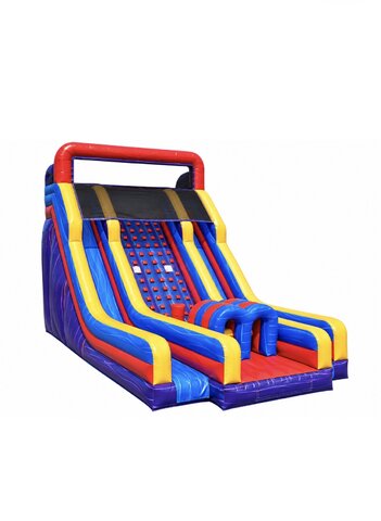 Dual Purple Rock Climb and Slide