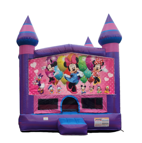 Minnie Mouse Purple Castle Moonwalk