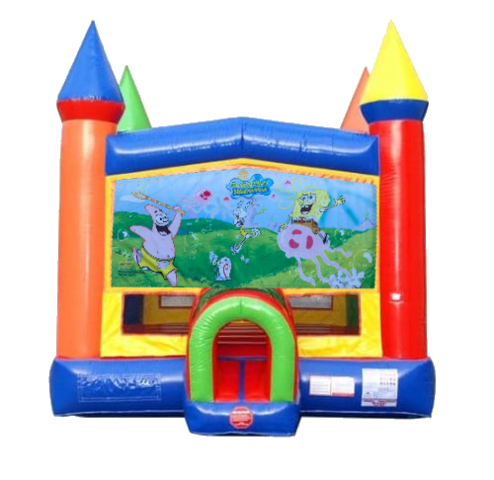 Spongebob Moonwalk Castle Bounce House