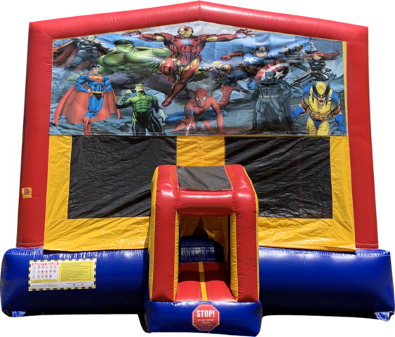 Super Heroes Bounce House Rental Operation Jump