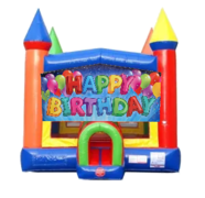 Happy Birthday Moonwalk Castle Bounce House
