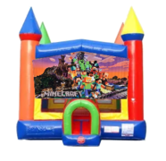 Minecraft Moonwalk Castle Bounce House