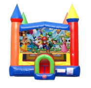 Super Mario Moonwalk Castle Bounce House