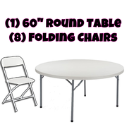 Round Table & 8 Chairs