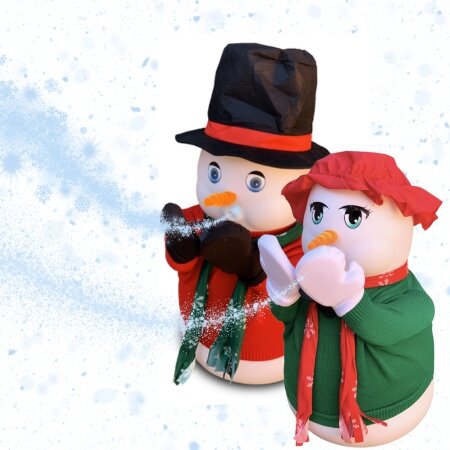 Frosty and Mrs. Frosty Snow Machine