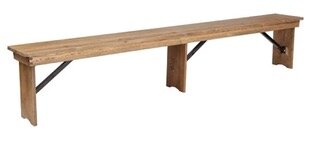 Folding Farm Bench (Antique Rustic)