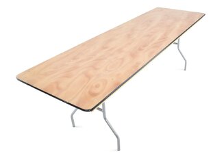 8'x 30" Wood Banquet Table