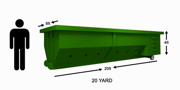 20 yard roll off dumpster