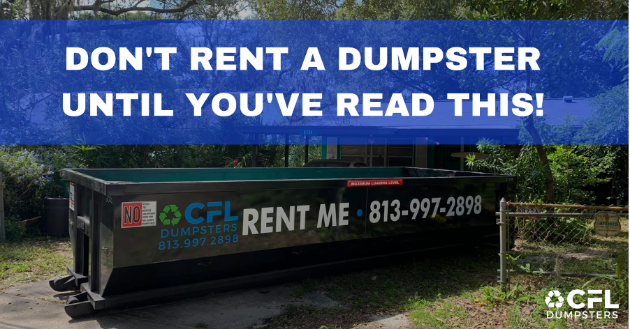 Renting a Dumpster