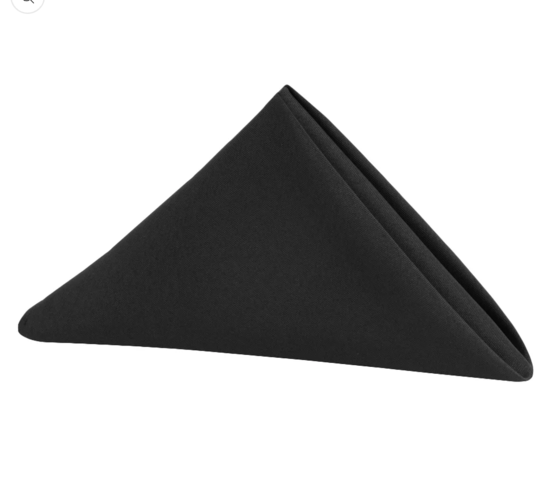 Black Napkin 20x20