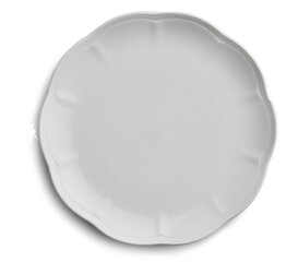  White Scalloped 8” Dinner Plate