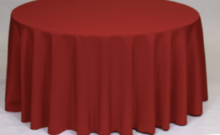 Red 120" Table Cloth