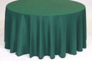 Hunter Green 120" Round Table Cloth