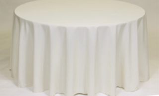 120" Round Ivory Table Cloths