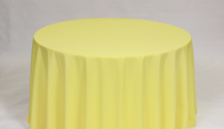 120" Round Yellow Table Cloths