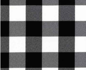 120" Round Black Gingham Table Cloths